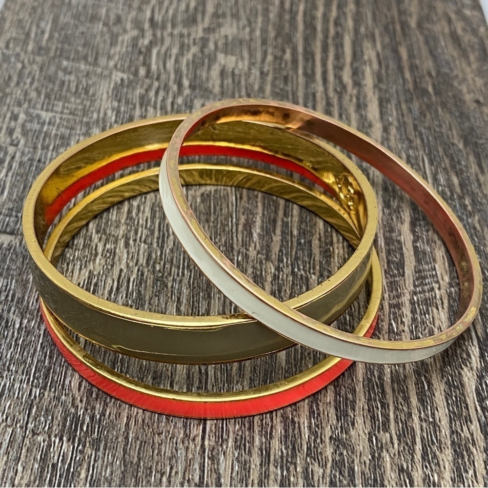 Set Of 3 Bangles Enamel Multicolor C. Wonder